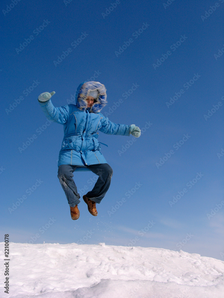Fotografie jumping girl