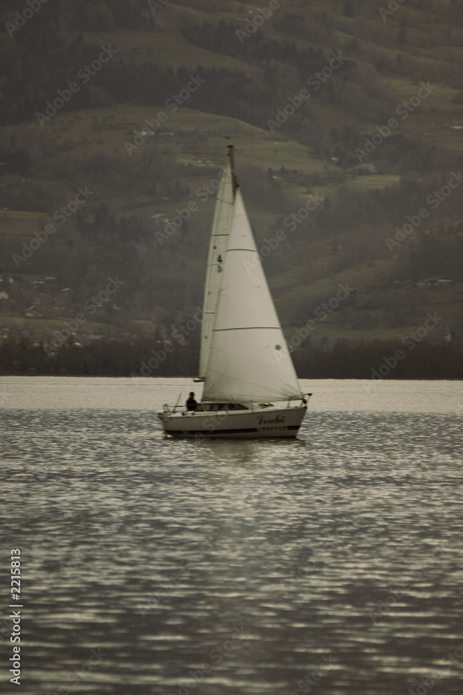 mountain sailboat