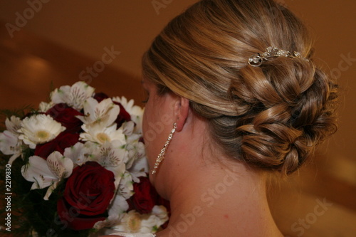 up do hair style woman lady bride