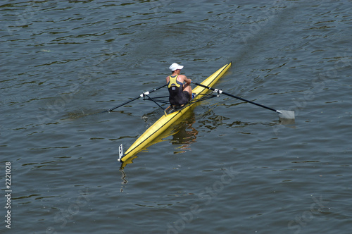 rowing alone