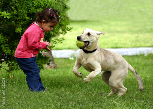 cane e bimba