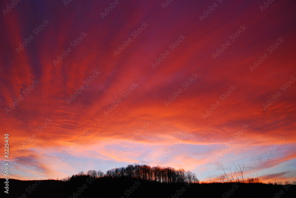 Fototapeta premium sunset,nobleton,ontario,canada