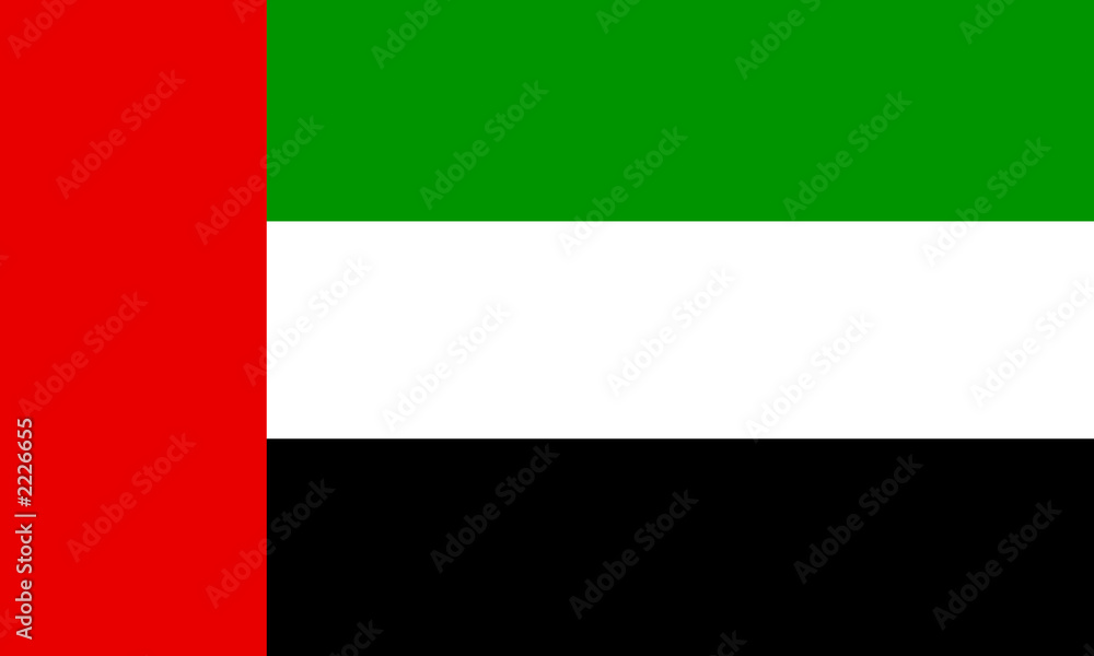 Naklejka premium flaga emiratów arabskich flaga emiratów arabskich