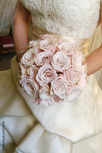 close up of bridal bouquet