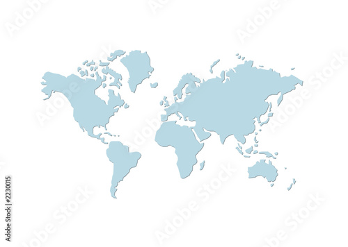 weltkarte 2 - map of world 2