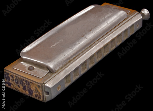 antique harmonica