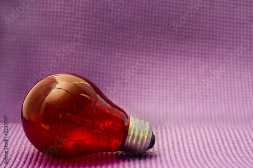 red light bulb