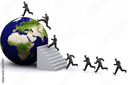 3d earth and man