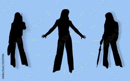 three women