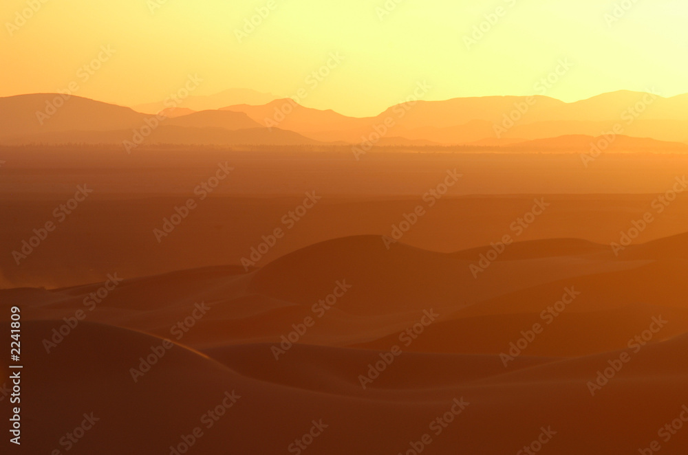 sunset over the sahara desert sunset over the sahara desert