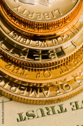 perfect uncirculated american currency close-up