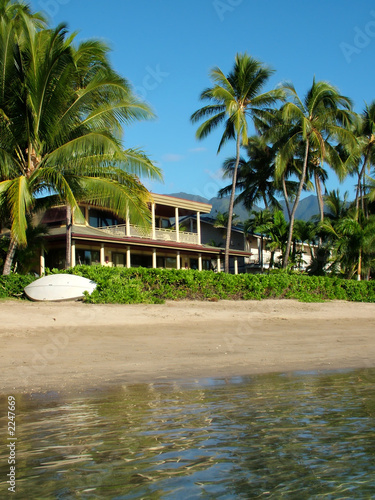 Obraz na płótnie beachfront private home