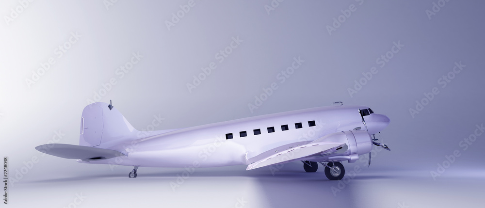 Obraz premium blue airplane