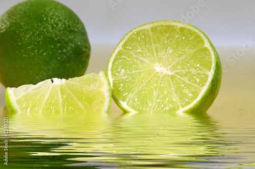 fresh limes in water #2248021