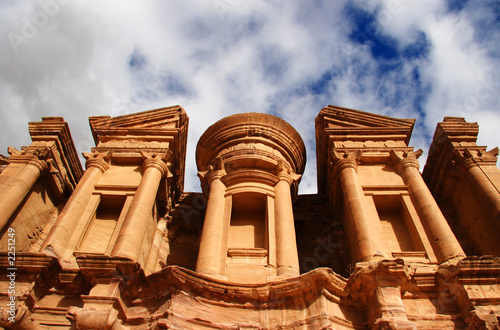 monestry at petra, jordan photo