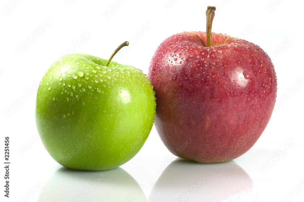 red and green apple's