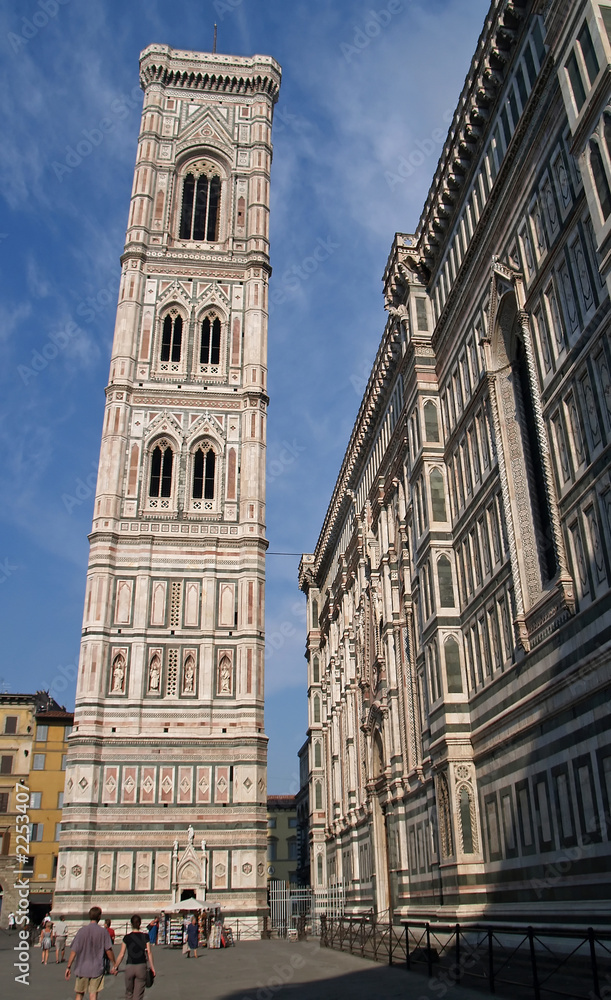 bell tower and cathedral in florence, italy