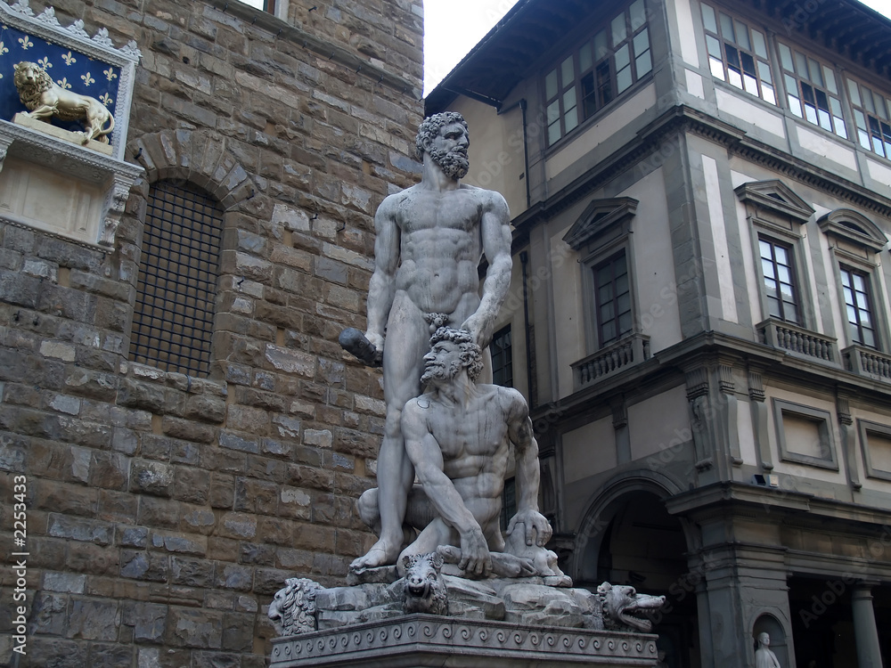 a sculpture in florence, italy