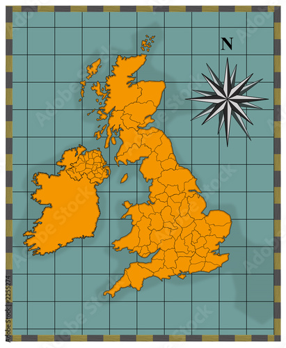 map of british counties