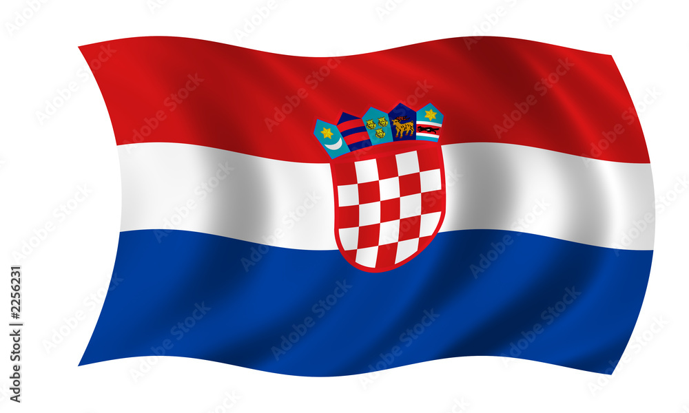 Obraz premium kroatien fahne croatia flag