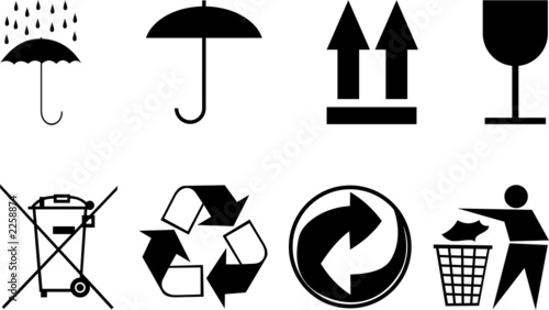 symbols for packing subjects.