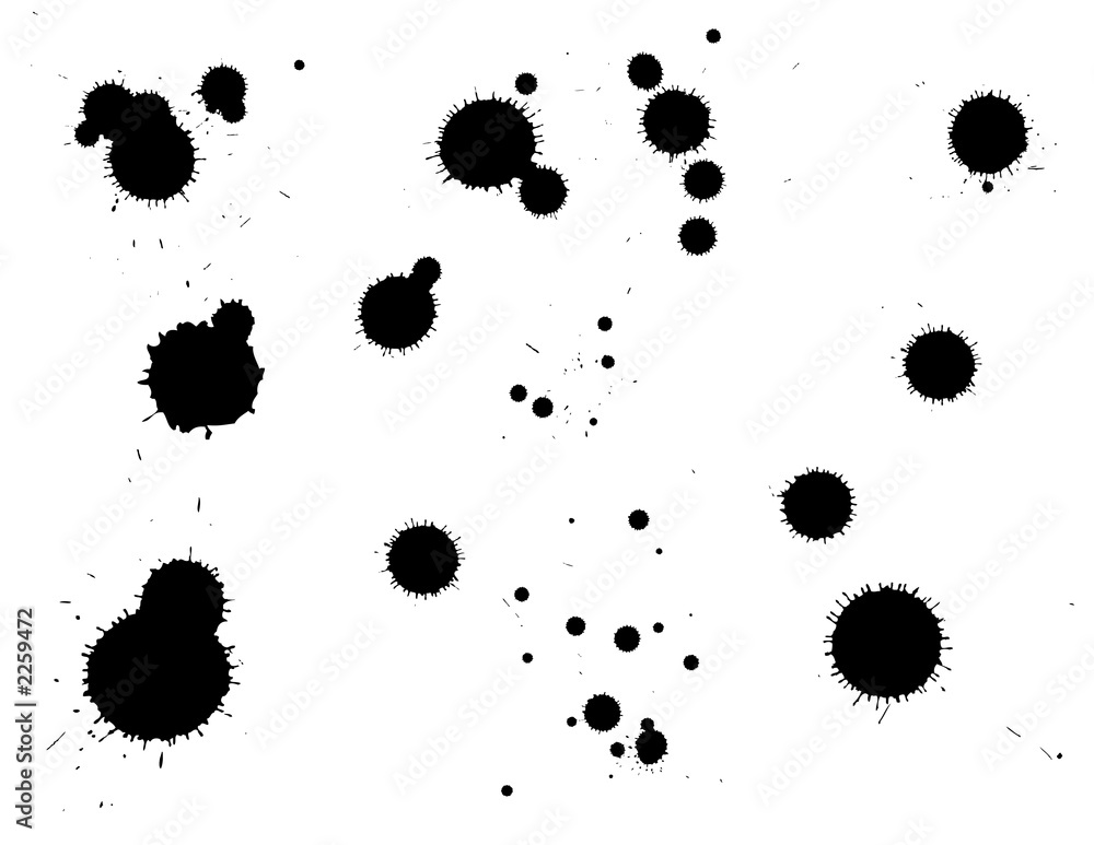 ink splatters ink splatters
