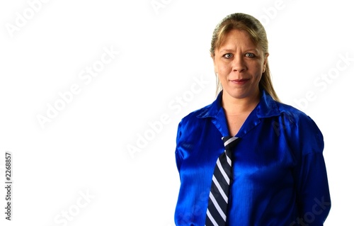 attractive woman with tie photo