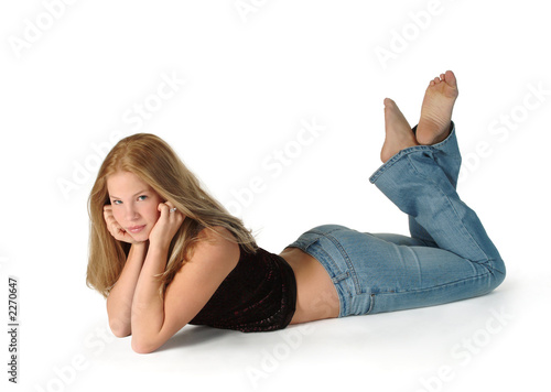 blonde teen girl