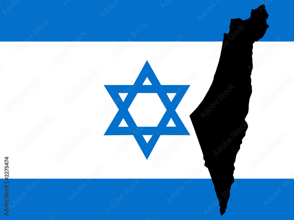 map of israel
