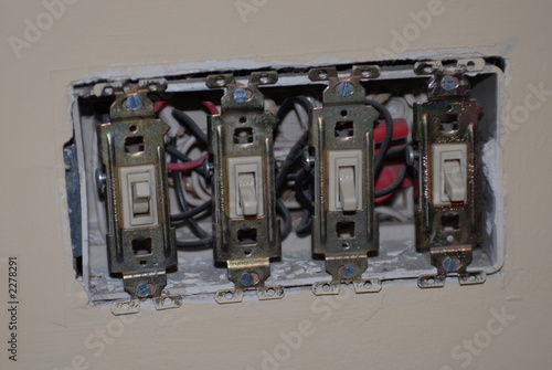 four gang electrical switch