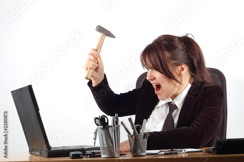 businesswoman at desk #15