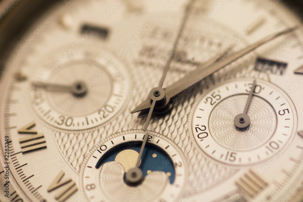 expensive swiss watch close up