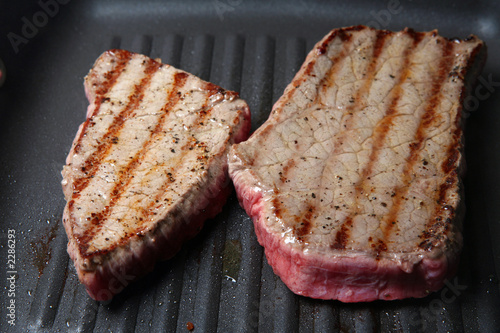 griddled steaks