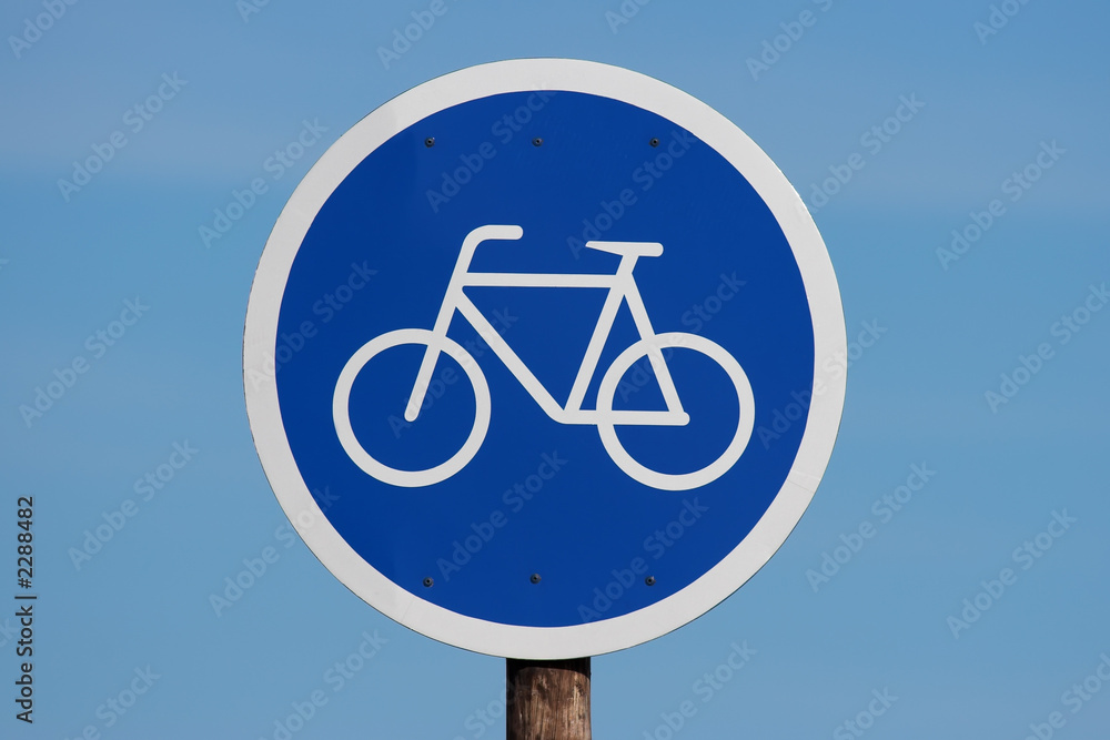 blue and white sign blue and white sign