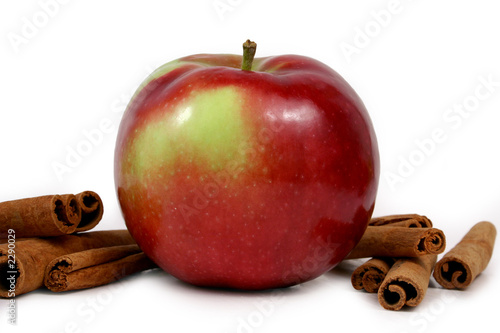 mcintosh apples and cinnamon photo