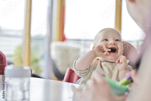 baby eating photo