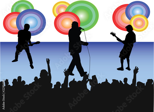 rock party illustration