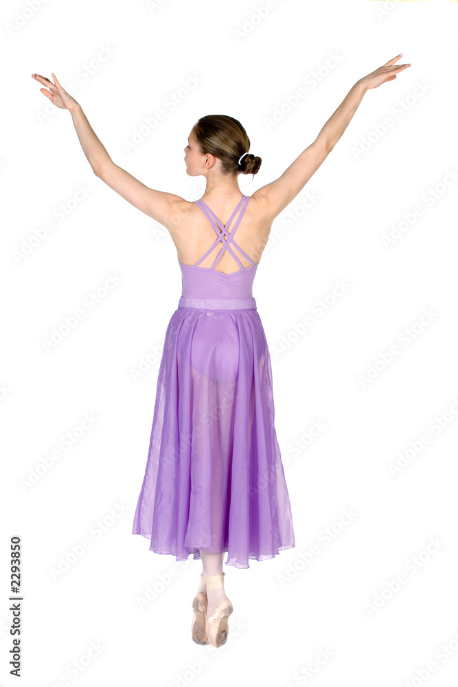 ballerina on points from the back ballerina on points from the back