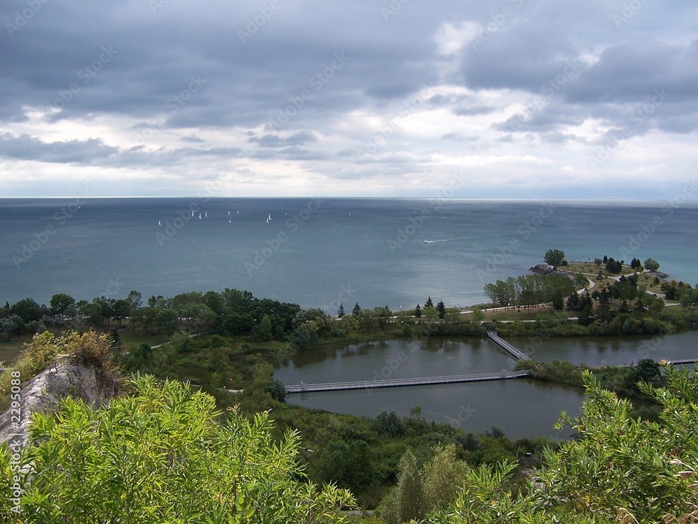 view on lake