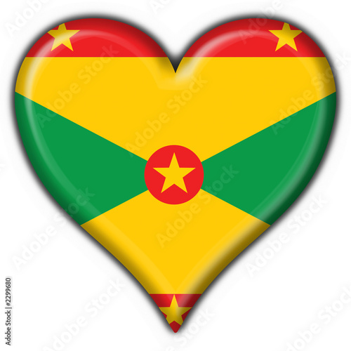Free Download bottone cuore grenada island button heart flag - GFXLoad