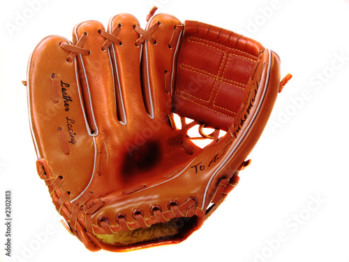 child's lefty baseball glove photo
