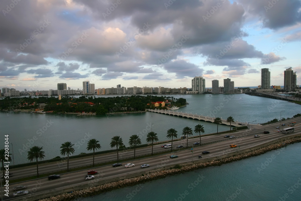 clouds over miami traffic