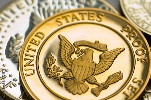 perfect uncirculated american currency close-up
