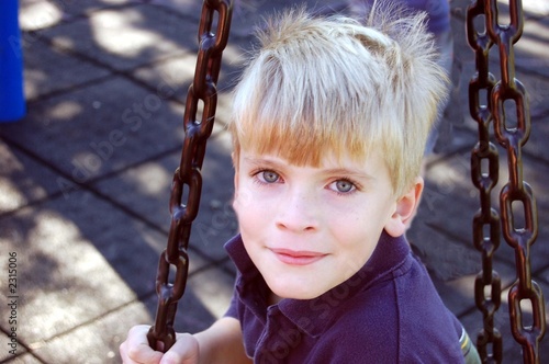 portrait of a young boy photo