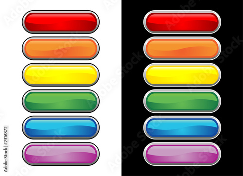 vectorial glass buttons