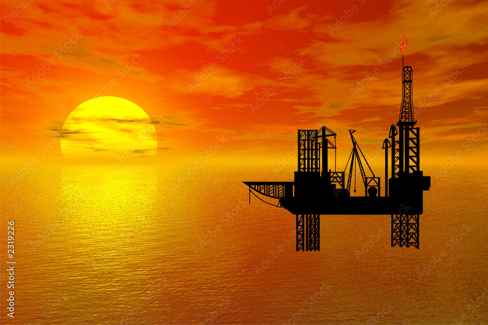 oil-drilling platform