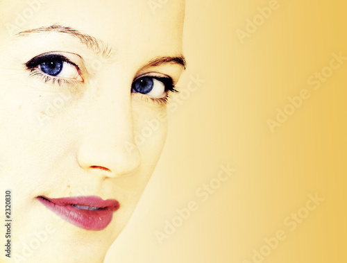  woman face  background