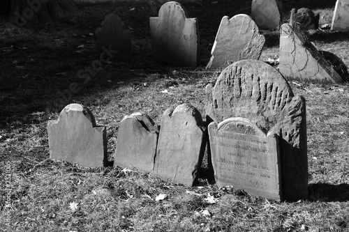 tombstones from seventeen fifty five photo
