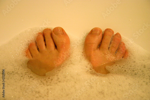 Foto pieds dans le bain