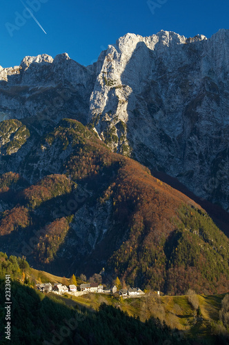 remote village in slovenian alps